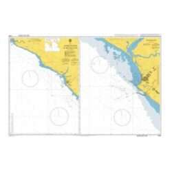 British Admiralty Nautical Chart 3648 Approaches to Buchanan