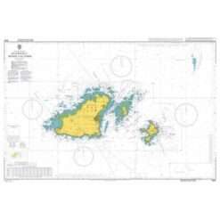 British Admiralty Nautical Chart 3654 Guernsey Herm and Sark