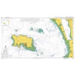 British Admiralty Nautical Chart 3655 Jersey and Adjacent Coast of France