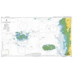 British Admiralty Nautical Chart 3656 Plateau des Minquiers and adjacent coast of France