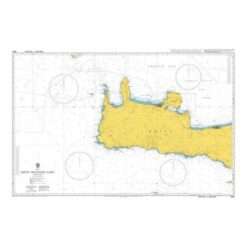 British Admiralty Nautical Chart 3681 Kriti-Western Part