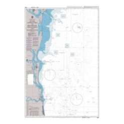 British Admiralty Nautical Chart 3691 Outer Approaches to Brunswick- Fernandina and Jacksonville