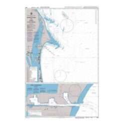 British Admiralty Nautical Chart 3692 Approaches to Port Canaveral
