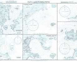 British Admiralty Nautical Chart 3693 Plans in Lake Victoria Nyanza