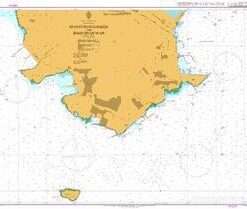 British Admiralty Nautical Chart 3696 Dalian Gang, Nianyuwan Gangqu and Dagushan Wan