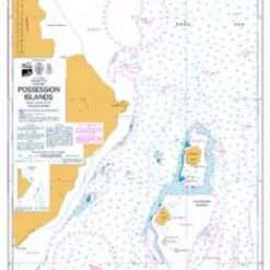 British Admiralty Nautical Chart 3716 Possession Islands