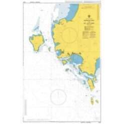 British Admiralty Nautical Chart 3727 Approaches to Ao Sattahip