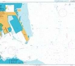 British Admiralty Nautical Chart 3734 Khalifa Bin Salman Port and Approaches