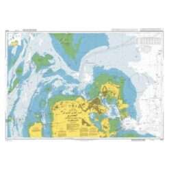 British Admiralty Nautical Chart 3737 Approaches to Bahrain
