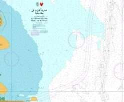 British Admiralty Nautical Chart 3759 The Kingdom of Bahrain, Approaches to Port of Sitrah