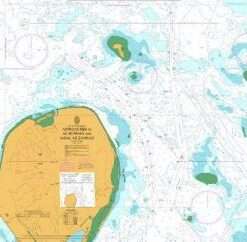British Admiralty Nautical Chart 3779 Approaches to Ar Ruways and Jabal Az̧ Z̧annah