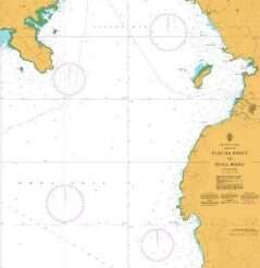 British Admiralty Nautical Chart 4467 Flecha Point to Tuna Point