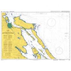 British Admiralty Nautical Chart 4956 Thetis Island to/a Nanaimo