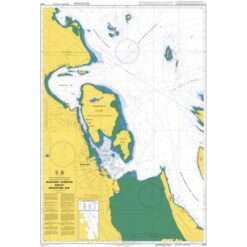 British Admiralty Nautical Chart 4958 Nanaimo Harbour and/et Departure Bay
