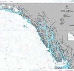 British Admiralty Nautical Chart 4975 Dixon Entrance to Cape Saint Elias