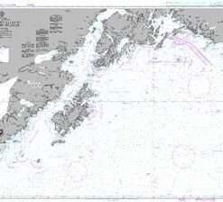 British Admiralty Nautical Chart 4976 Cape Saint Elias to Shumagin Islands