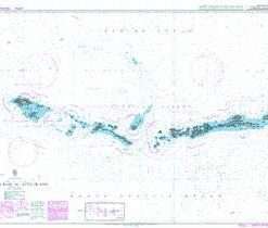 British Admiralty Nautical Chart 4978 Amukta Pass to Attu Island