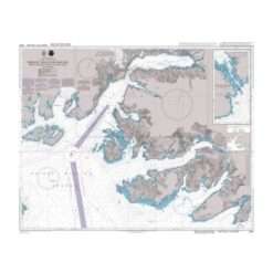 British Admiralty Nautical Chart 4981 Prince William Sound Port Fidalgo and Valdez Arm