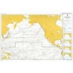 British Admiralty Routeing Chart 5127(1) North Pacific Ocean – January