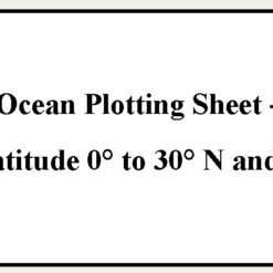 British Admiralty Nautical Chart 5331 Ocean Plotting Sheets Lat. 0° to 30° N. and S. (Mercator projection)
