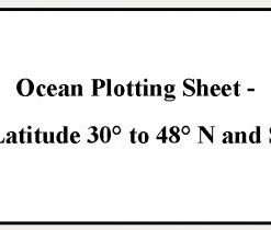 British Admiralty Nautical Chart 5332A Ocean Plotting Sheets Lat. 30° to 48° N. and S. (Mercator Projection)