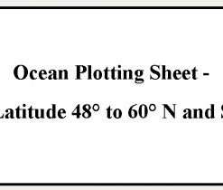 British Admiralty Nautical Chart 5333A Ocean Plotting Sheets Lat. 48° to 60° N. and S. (Mercator Projection)