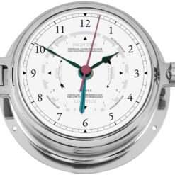 Nautical Chrome Tide Clock Navigator