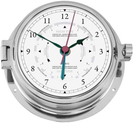 Nautical Chrome Tide Clock Navigator