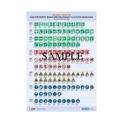 IMO I988E Poster: Symbols related to Escape Route Signs and Equipment Location Markings, 2018 Edition