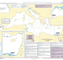 British Admiralty Nautical Chart Q6110 Maritime Security Chart Mediterranean Sea