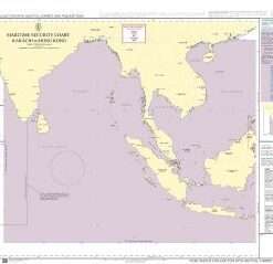 British Admiralty Nautical Chart Q6112 Maritime Security Chart Karachi to Hong Kong