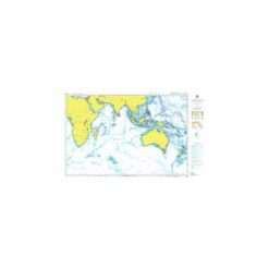 British Admiralty Nautical Chart 4005 A Planning Chart for the Indian Ocean
