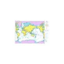 British Admiralty Nautical Chart 4000 The World