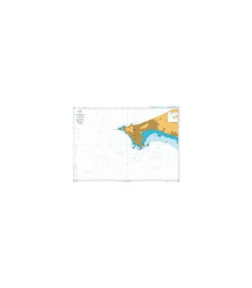 British Admiralty Nautical Chart 1000 Approaches to Dakar, Baie de Goree