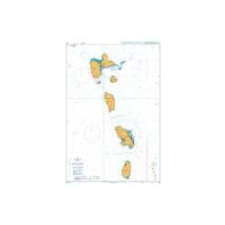 British Admiralty Nautical Chart 1042 Montserrat to Saint Lucia