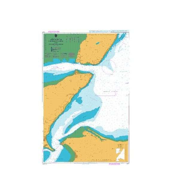 British Admiralty Nautical Chart 1077 Approaches to Cromarty Firth and Inverness Firth