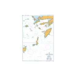 British Admiralty Nautical Chart 1099 Eastern Approaches to the Aegean Sea