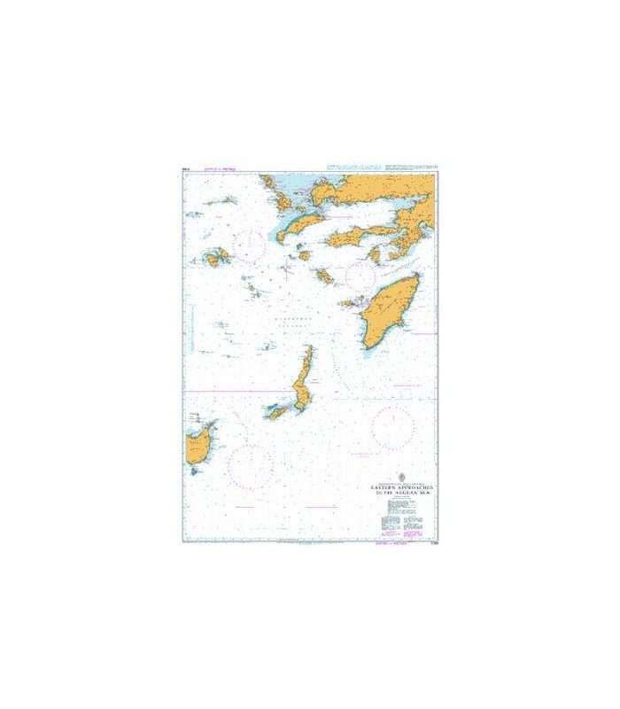 British Admiralty Nautical Chart 1099 Eastern Approaches to the Aegean Sea