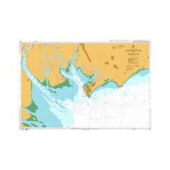British Admiralty Nautical Chart 1100 Inner Approaches to Song Sai Gon