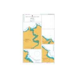 British Admiralty Nautical Chart 1150 Ports on the North Coast of Spain