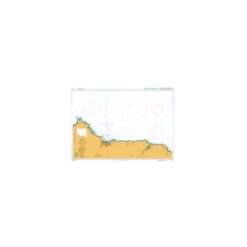British Admiralty Nautical Chart 1153 Approaches to Gijon