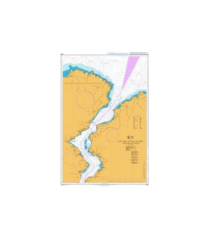 British Admiralty Nautical Chart 1158 Istanbul Bogazi Kuzeyi (Northern Bosporus)
