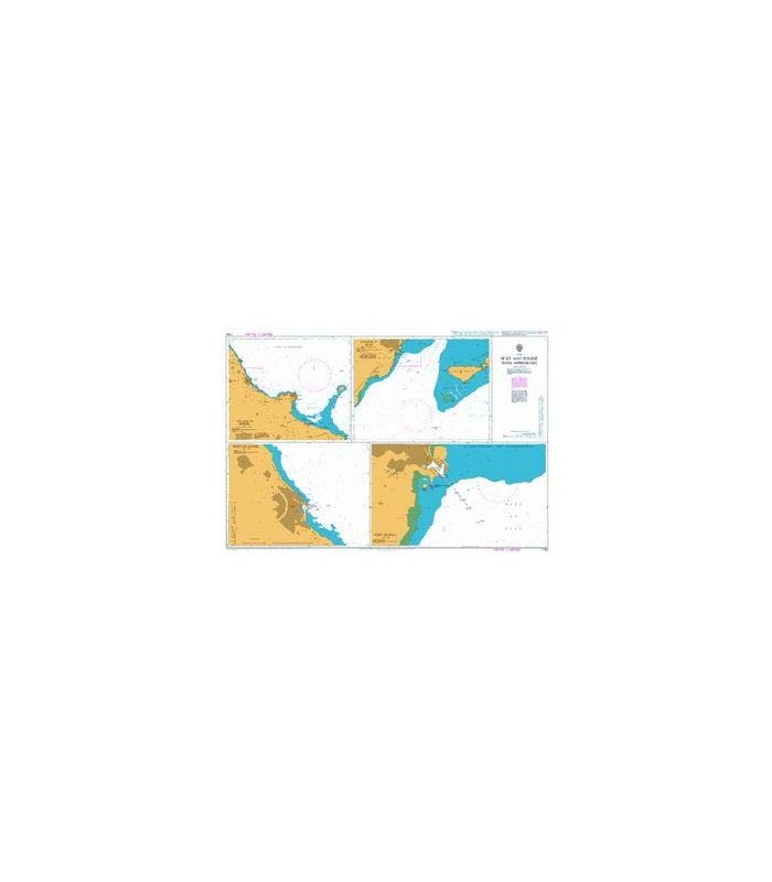 British Admiralty Nautical Chart 1162 Sfax and Sousse with Approaches