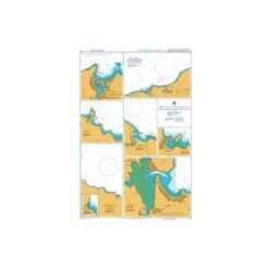British Admiralty Nautical Chart 1171 Ports on the eastern part of the North Coast of Spain
