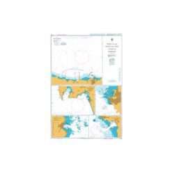 British Admiralty Nautical Chart 1202 Ports on the North and West Coasts of Sardegna