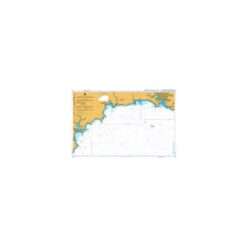 British Admiralty Nautical Chart 1267 Falmouth to Plymouth