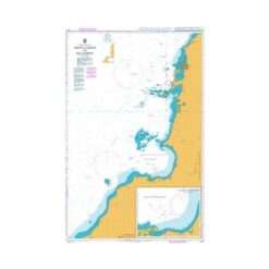 British Admiralty Nautical Chart 1277 Punta Canoas to Isla Fuerte