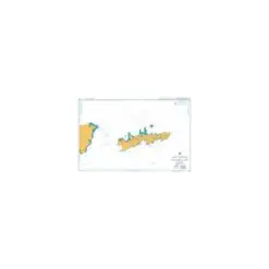 British Admiralty Nautical Chart 1332 Isla de los Estados and Estrecho de le Maire