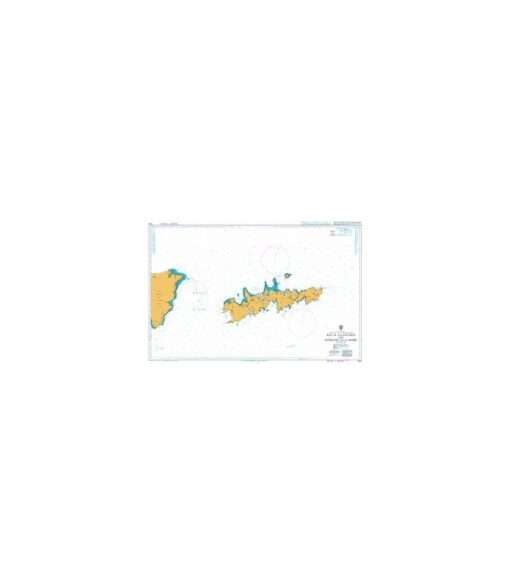 British Admiralty Nautical Chart 1332 Isla de los Estados and Estrecho de le Maire