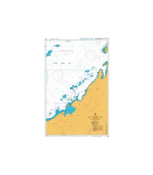 British Admiralty Nautical Chart 1338 Seria to Balabac Strait including Investigator Shoal